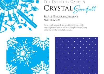 Crystal Snowfall Small Notecards