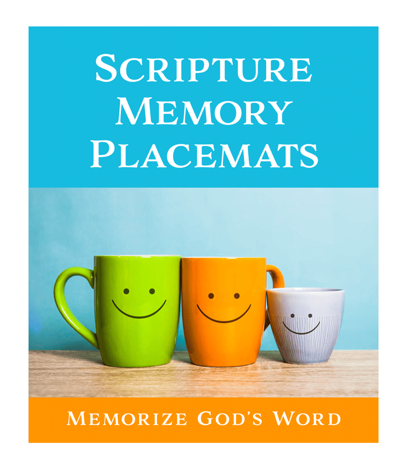 Scripture Memory Placemats Daughters of Decision