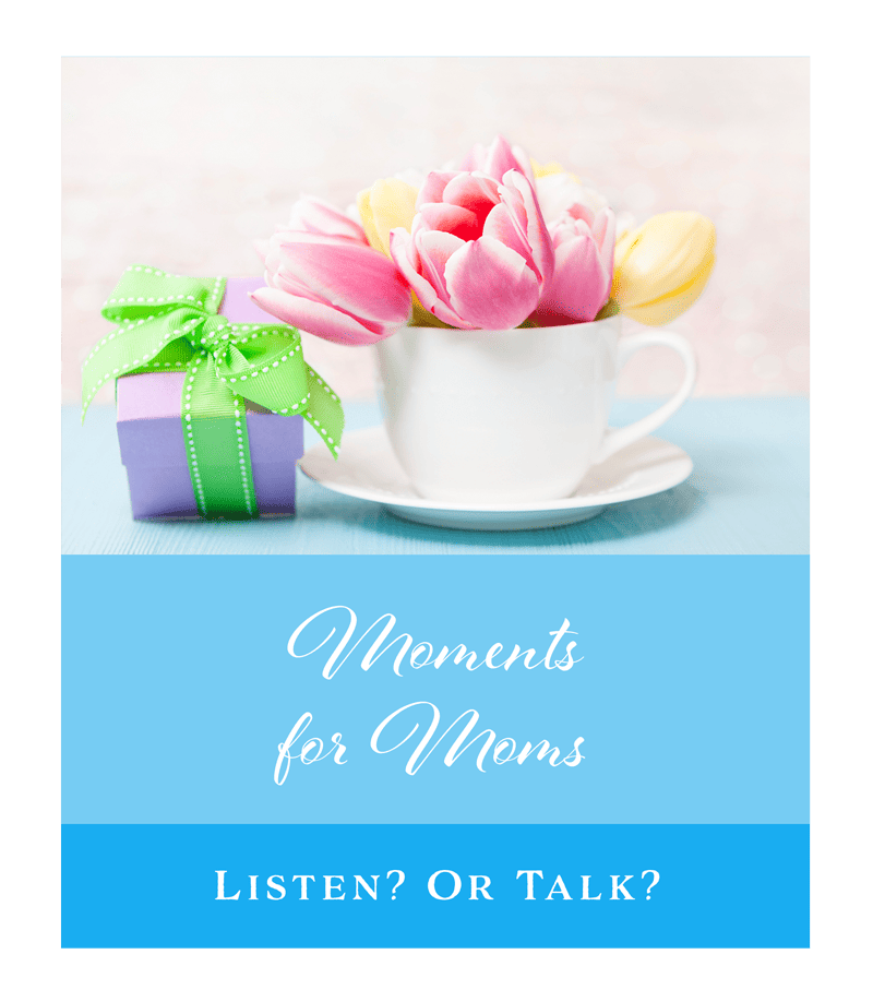 Listen? Or Talk?